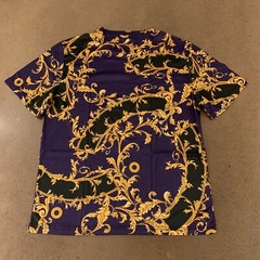 Men’s Size Large Plum Gold Printed Lightweight Short Sleeve Crew Neck Tee New