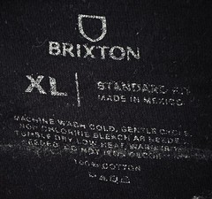 Brixton Blue 2-Sided T Shirt, A- Grade, Men’s Size XL
