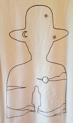 Filth Mart Desert Silhouette T-Shirt by Tom Jean Webb El Cosmico -USA LG 42-44