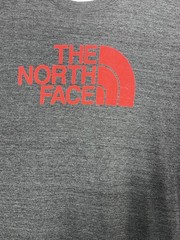The North Face T-Shirt Standard Fit Gray Red Graphic Logo Size XL