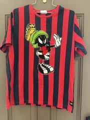 Space Jam Stripe Tribute T-Shirt Vintage Edition Marvin the Martian Size 2XL