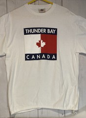 CANADA Thunder Bay Ontario 90s Tommy Hilfiger Logo XL Waist Cord T-Shirt VINTAGE
