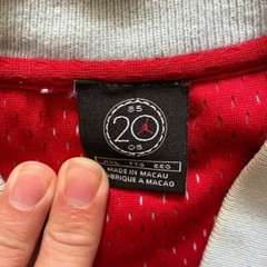 Rare 2005 Jordan 20th Anniversary Hip Hop Designer 1/4 Quarter Zip Thick Shirt