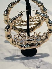 ‘I love you’ Door Knocker Hoops