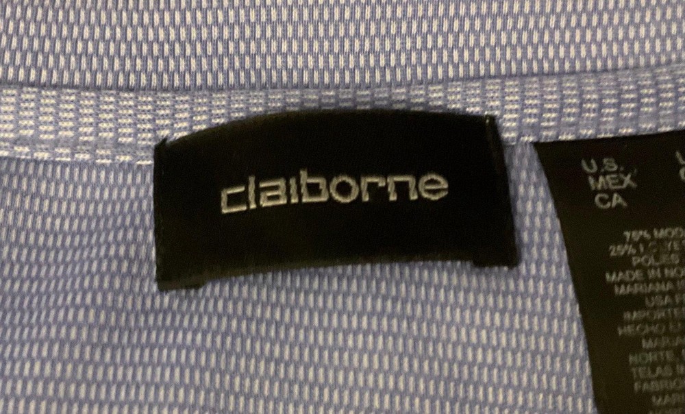 MEN’S LIGHT BLUE Claiborne Shirt Size Large, Very Soft SHIRT!! Summer is here.
