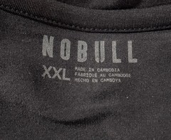 Nobull Short Sleeve T Shirt Mens 2XL Blue Lightweight Stretch Workout Spellout