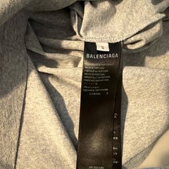BALENCIAGA Gray Cotton T-shirt New And Authentic
