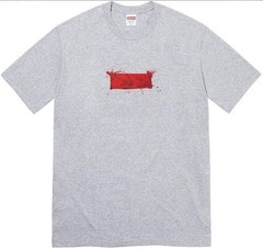 Supreme Ralph Steadman Box Logo Tee Mens M Heather Grey SS22T12