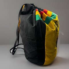 Vintage Jamaica Red Stripe Beer Rasta Reggae Drawstring Festival Bag -530