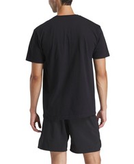 Reebok T-Shirt Men’s Black Graphic Print Short Sleeve Crew Neck Pullover FTS806