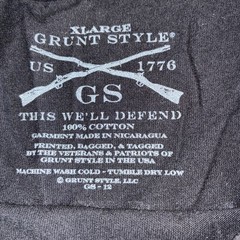 Grunt Style Men’s Black Short Sleeve T-Shirt- Honor Integrity Advocacy.