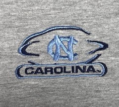 VTG UNC University of North Carolina Logo Gray T-Shirt Team Starter Men L STAINS