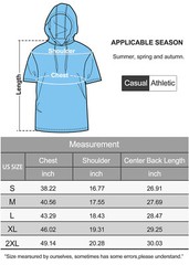 Men’s Casual Workout T-Shirts Summer Hoodie Short Sleeve Sport Cotton Sweatshirt