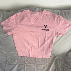 American Eagle men’s Super Soft Pink Crew Neck Short Sleeve Tee Logo M