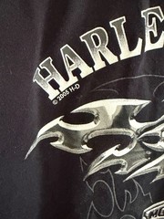 Vintage 2005 Harley-Davidson Malaysia T-Shirt – Men’s Black Graphic Tee Flame XL