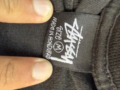 Stussy black Spell out Tee, Men’s Medium 100% Cotton