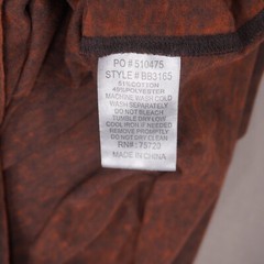 Buckle Black Burnout V-Neck Short Sleeve T Shirt Mens XL Orange BB3165 EUC