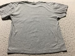 Nike T Shirt Mens L Large Gray Runs Without Shoes Spell Out Crew Neck Running