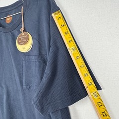 Common People Seersucker Pocket T Shirt Navy Blue Men’s XL