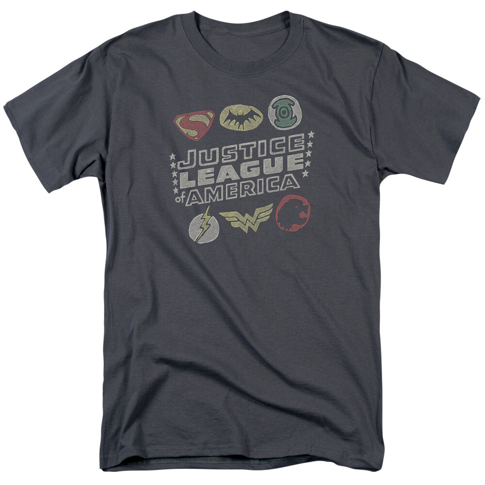 Justice League Of America “Icons” T-Shirt – Regular or Tank – to 5X