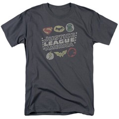 Justice League Of America “Icons” T-Shirt – Regular or Tank – to 5X