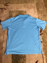 BCG Men’s POLO GOLF Shirt LIGHT AQUA OR TEAL BLUE TRU-WICK Dry Wicking size XL
