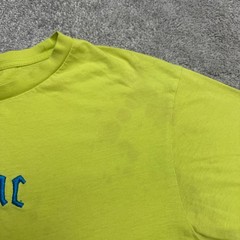 Cotton On Graphic Tee Men M/L Lime Green Tupac Shakur Embroidered Hip Hop Cotton