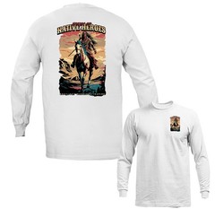 Native American Warrior Spirit of Heroes Western Heritage Long Sleeve Shirt