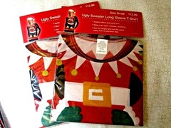 New – Women’s 3D Christmas Ugly Sweater Long Sleeve T-Shirt ( size : S)