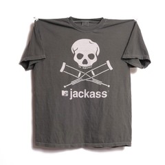 Jackass Movie Tee Skull Crutches Logo Tv Show MTV Prank Show CKY Big Brother XL