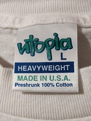 Vintage 90s Utopia Sport If I Am Not a Courteous Player White Large T-Shirt