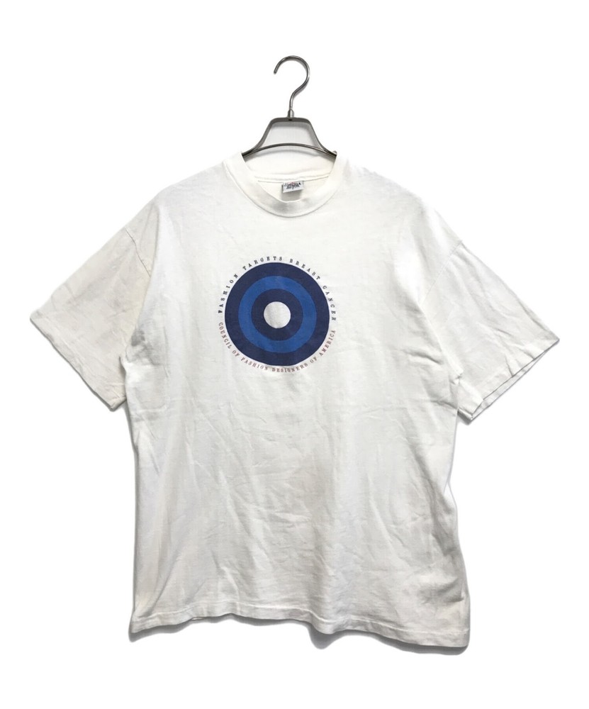 FASHION TARGET BREAST CANCER Charity event printed T-shirt Size: L Men White