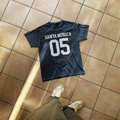 Santa Monica 05 beach city tee vintage 2005 number graphic shirt