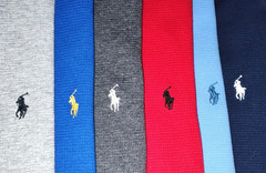 LOT OF 6 Polo Ralph Lauren Long Sleeve Waffle Weave Thermal / Sleepwear Shirts M