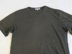 ~Gustin Slim Fit Light weight Crew neck T-shirt M Medium Dark Charcoal Grey~