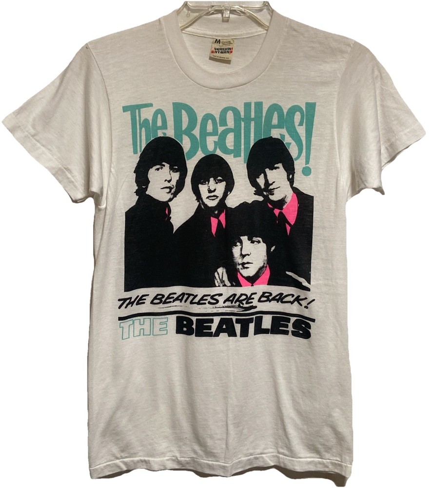Vintage EARLY 80’s The BEATLES Sz M Single Stitch Band Tee SCREEN STARS T Shirt