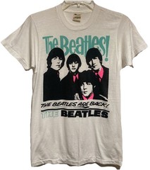 Vintage EARLY 80’s The BEATLES Sz M Single Stitch Band Tee SCREEN STARS T Shirt