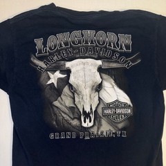 Harley-Davidson Longhorn Skull T-Shirt Grand Prairie TX