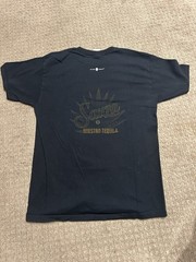 Vintage Tequila T-shirt Size Large Souza Black Liquor Drinking Y2K 90s