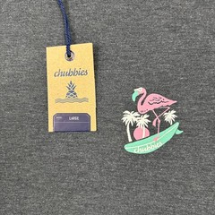 Chubbies Shirt Men Large Blue Solid Sky’s Out Thighs Out Graphic Tee Crew L