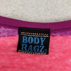 Vintage Sporty 80s 90s Tank Top Sport Stripes BRIGHT NEON Extra Small 32×22
