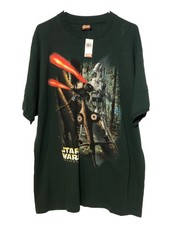 Vintage 1999 NWT! Star Wars Episode I Battle Droid STAP T-Shirt-Sz XL Dark Green