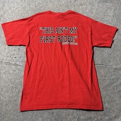 Kevin Fowler T Shirt Mens Large Autographed Signed Red Short Sleeve Band Tee