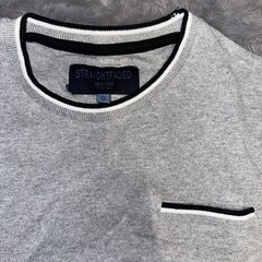 Straight Faded Young Men’s Pocket T-Shirt Small MSRP $72 Gray Grey