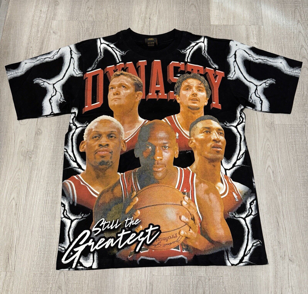 Chicago Bulls Jordan Dynasty Lightning All over Print Modern Print size XL