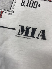 Men’s SMALL T-shirt Vietnam WAR Veteran WWII Korea POW MIA Screen Stars 80s 90s