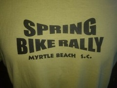 SPRING BIKE RALLY Myrtle Beach, South Carolina yellow XL t-shirt