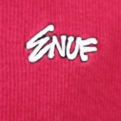 Vintage Enuf Thermal Shirt Tight Knit Heavyweight Spellout Logo Embroidered 1979