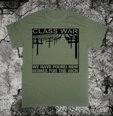 Class War shirt Political Punk Nausea Anarchy Human Liberation Rights Crass Doom