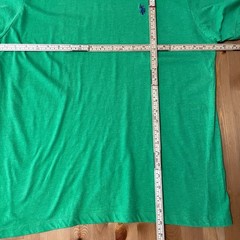 US Polo Assn Mens V-Neck T-Shirt Green Heather Short Sleeve Logo St. Patricks L